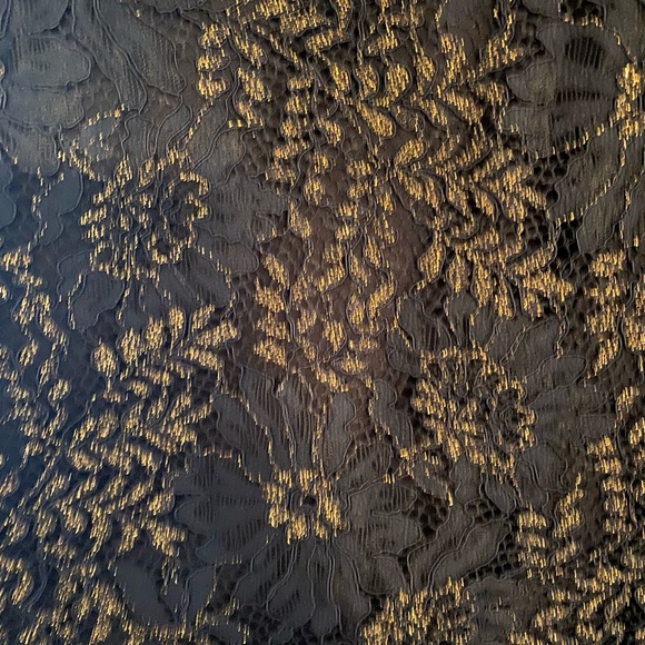 Elie Tahiri Black and Gold Lace Cocktail Dress. Size 0. - Picture 5 of 7